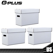 3Pcs Short Comic Storage Boxes Holds 150-175 Stackable Archival