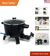 Luxury 6Qts Wax Melter for Candle Making - Easy Pour & Fast Heating Design