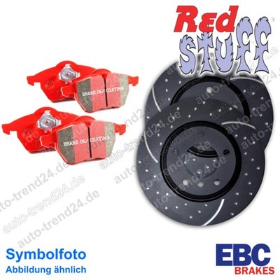EBC Turbo Groove Black Bremsscheiben, Beläge vorne für Audi A6 Avant 4G5 4GD 11-