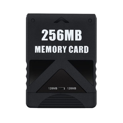 Mcbazel 256MB Memory Card for PlayStation 2, High Speed Game Black