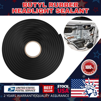#ad High Sealing13Ft Butyl Seal Tape Rubber Sealant Glue for Car Doorsunroof Window $13.99
