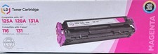 LD Magenta Toner Cartridge Laser Compatible with HP 125A 128A 131A Canon 116 131