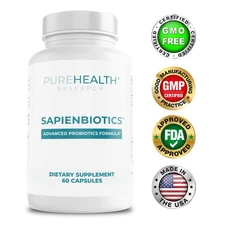 PureHealth Research Sapienbiotics - Comprehensive Gut Cleanse, Diarrhea - Inulin
