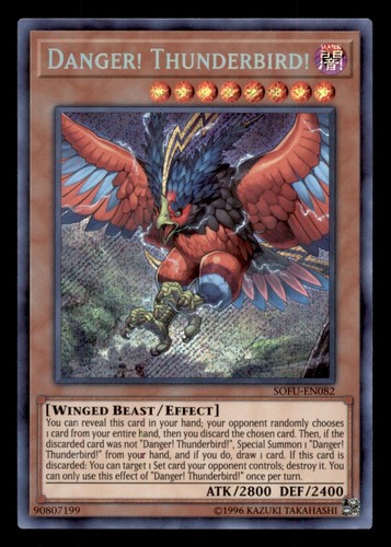 Danger! Thunderbird! [1st Edition] SOFU-EN082 YuGiOh Soul Fusion card
