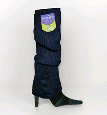 Blossom Black Pair of Leg Warmers LWA108 NEW FACTORY SEALED  