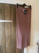 Barbour International Velocete Knitted Midi Skirt In Arabesque Pink BNWT RRP£89