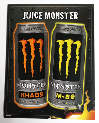 Monster Energy Khaos M-80 Sales Sell Promo Sheet - Surf Skate Snowboard c2007