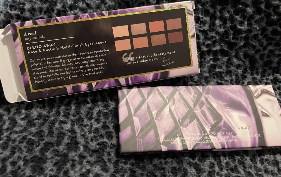NEW~Laura Geller Blend Away Rosy & Rustic 8 Multi-Finish Eyeshadows Palette  - Image 2 of 4