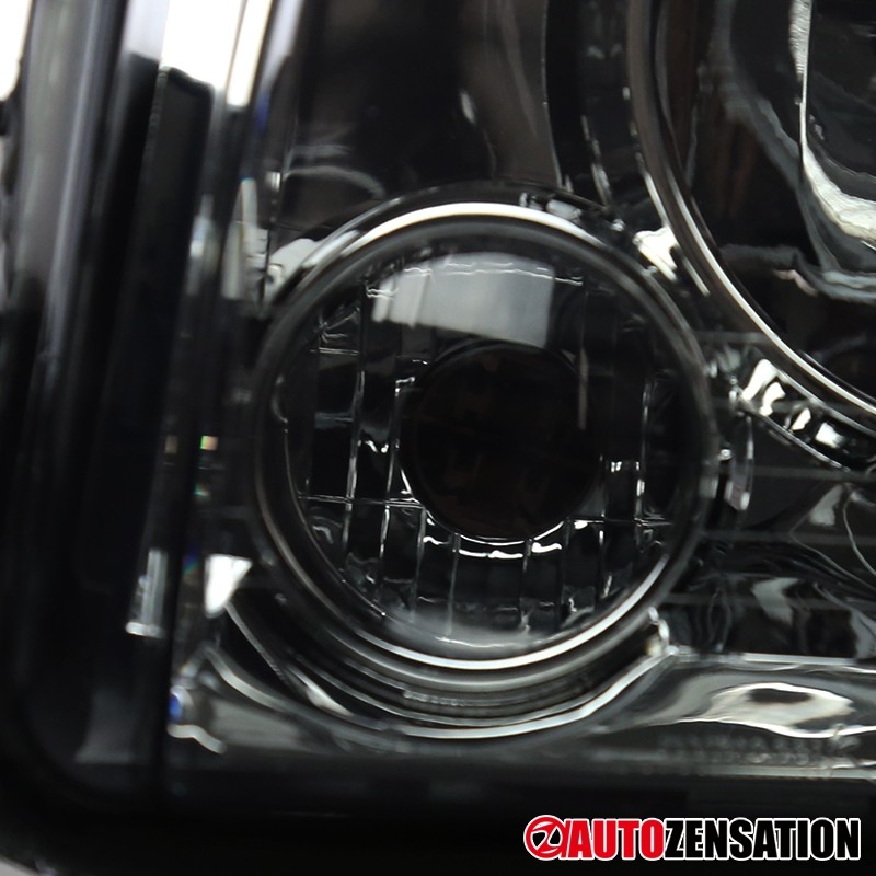 Fit 2006-2010 Dodge Charger Smoke Lens Headlights+Corner Turn Signal Lamps Pair