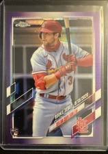 2021 Topps Chrome Update Series - Rookie Debut Dylan Carlson #USC54 Purple RC 