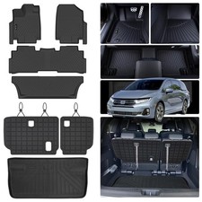 Floor Mats for 2018-2024 2025 2026 Honda Odyssey, 3 Row Floor Liners  Trunk ...