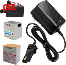 12V Battery Charger for Power Wheels Gray and Orange Top Battery 12V Powered Whe