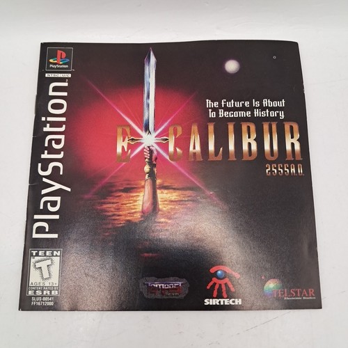 Excalibur 2555 AD - Instruction Manual ONLY (Sony PlayStation 1, PS1) - Picture 1 of 4