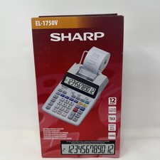 Sharp SH-EL1750V Printing Calculator , Black/Red