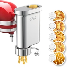 Metal Gourmet Pasta Press Attachment for Kitchenaid Stand Press, 