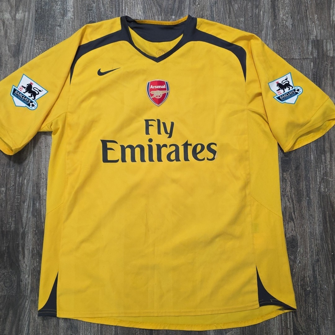 NIKE アーセナル 07-08 アウェイユニフォーム Fly Emirates 2007 Nike Arsenal Away Soccer Jersey Thierry Henry Men XXL EPL