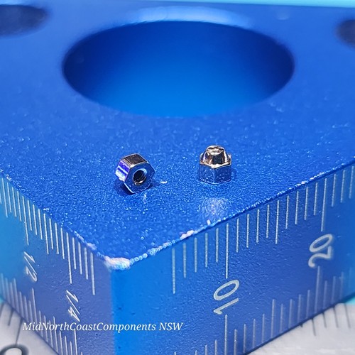 Tuercas hexagonales de bellota micro abovedadas métricas 304 acero inoxidable 0,3P M1,4 x 2,5 mm - Imagen 4 de 6