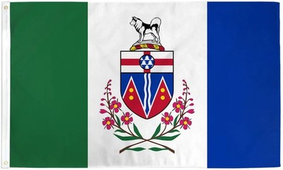 Yukon Flag 3x5ft Poly Canadian Canada BC Province Territory Flag of Yukon