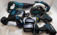 Makita ~ Lot LXT Heavy Duty Contractor Tools Saws Impact Light Drill Bag Battery