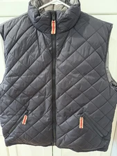 Daniel Cremieux Collection Men’s Large Down Feather Filled Reversible Black Vest