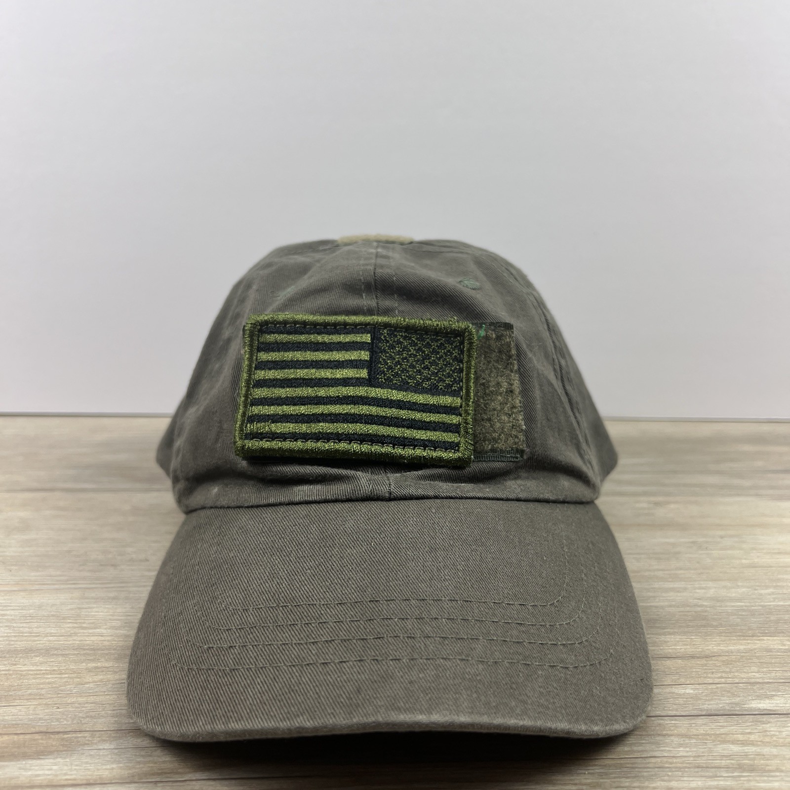 USA Flag Patch Hat Brown Hat Adjustable Hat Adult… - image 5