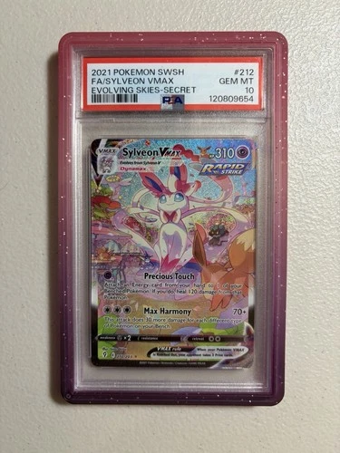 Sylveon VMAX 2021 Pokemon Sword & Shield Evolving Skies #212 PSA 10