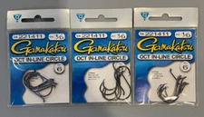 3 Packs Gamakatsu Octopus In-Line Circle Hooks 1/0 221411