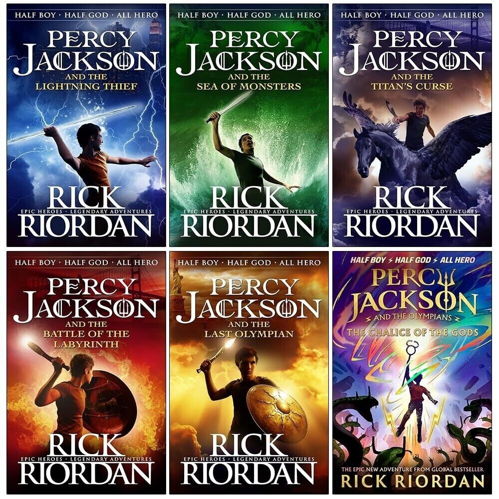 Percy Jackson Collection 6 Books Set by Rick Riordan The Chalice of the Gods
