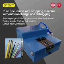Square Pure Pneumatic Stripping Machine, Stripping Length 2-50mm Multi-core