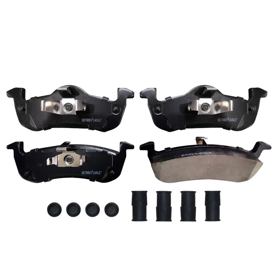 Rear Ceramic Brake Pads w/Hardware for 2007 - 2017 Ford Expedition Navigator - Image 3 of 4