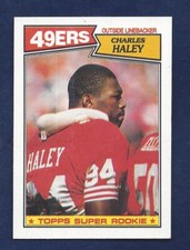 SHARP PACK FRESH 1987 TOPPS FOOTBALL #125 CHARLES HALEY RC 49ERS HOF .99 SH T382