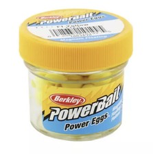 6 Jars Berkley PowerBait Floating Magnum Egg 0.50 oz. Fluorescent Yellow 1004876