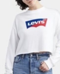 levi's graphic raw cut sweatshirt