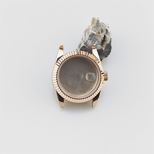 Stainless Steel 31mm Watch Case Synthetic Sapphire Mirror For NH05 Movement - Photo 12 sur 13