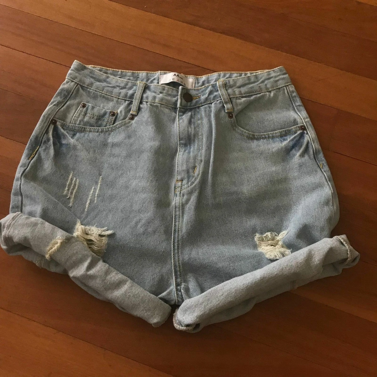 High waisted denim shorts cheap australia