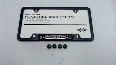Genuine MINI John Cooper Works Logo License Plate Frame JCW R53