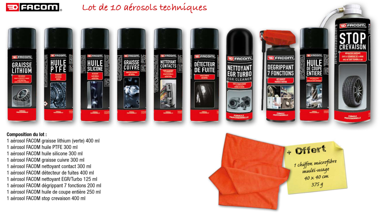 Préparez votre voiture pour le contrôle technique grâce au kit de nettoyage FACOM EGR