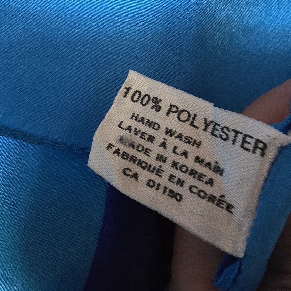 Bright Beautiful Abstract Square Poly Crepe Certa Vintage Scarf  31X31. View 4