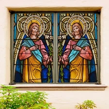 3D Yellow Leader A130 Window Film Print Sticker Cling Stained Glass UV Zoe