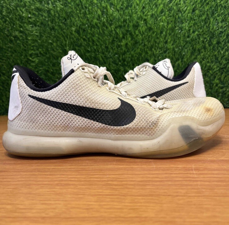 Nike Kobe 10 X Fundamentals 2015 White Black Men's Size 7.5 Nike Kobe 10 X Fundamentals 2015 White Black Men's Size 7.5