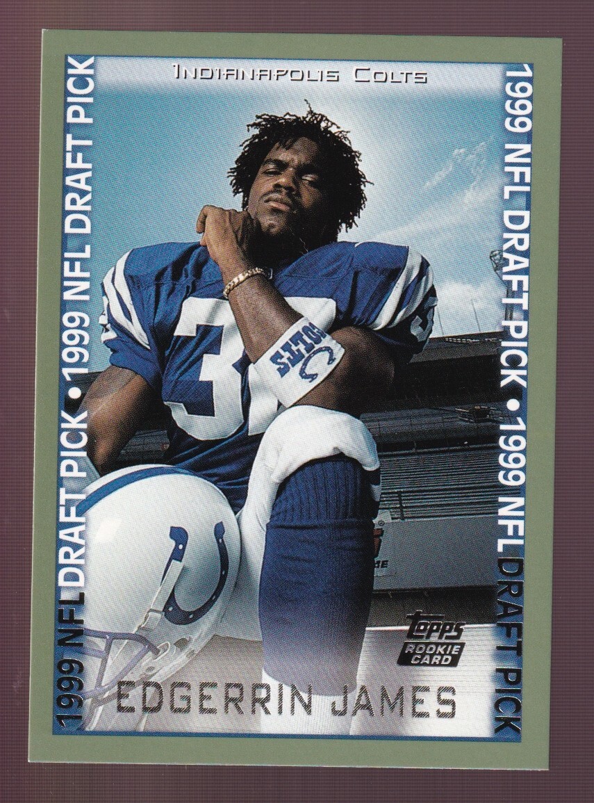 1999 Topps Edgerrin James #339 Rookie RC HOF Indianapolis Colts