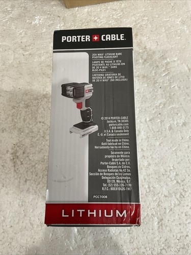 Porter Cable Flashlight Pivoting Work Light 20V Max Lithium Bare PCC700B H8 - Picture 3 of 8