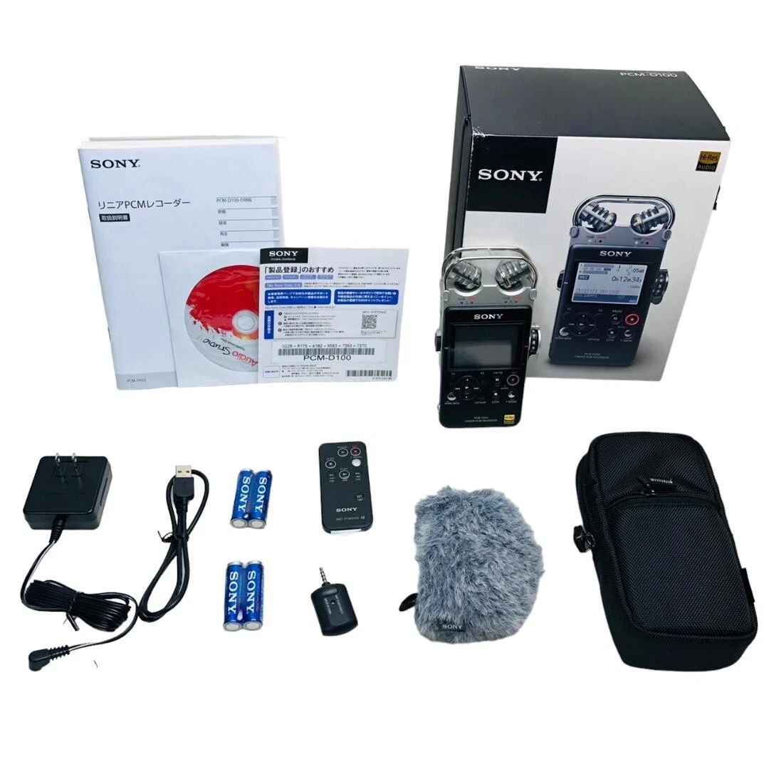 Sony PCM-D100 Voice Recorder Portable High Resolution Professional