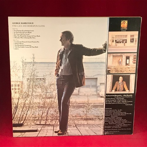 GEORGE HAMILTON IV Fine Lace And Homespun Cloth 1977 UK vinyl LP original - Picture 2 of 4