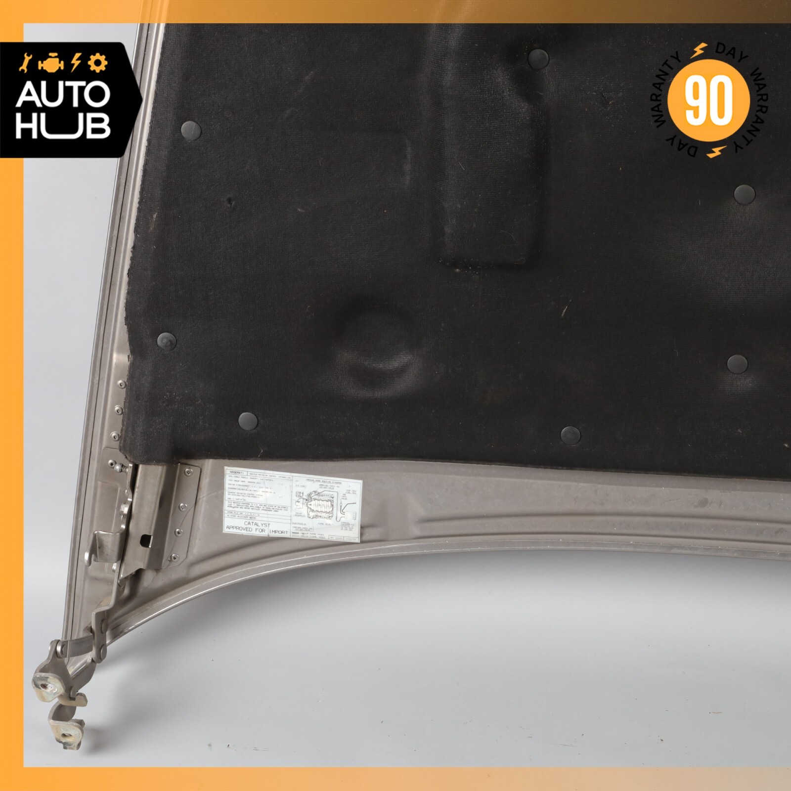 03-13 Maserati Quattroporte M139 Hood Bonnet Cover Panel Assembly Gray OEM