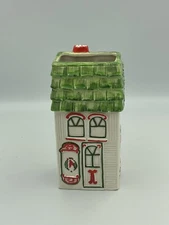 Vintage 1978 Fitz And Floyd Fireplace Long Match Holder House Shaped w Striker 