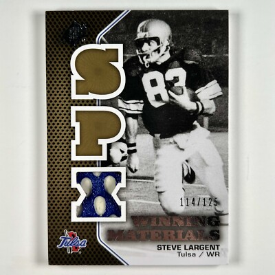 2010 Upper Deck SPX STEVE LARGENT Winning Materials GU Patch #114/125 Tulsa