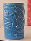 Nature's Home Blue TIKI MUG Stoneware Mug Cup Vase. Hard To Find Color blue — photo 3