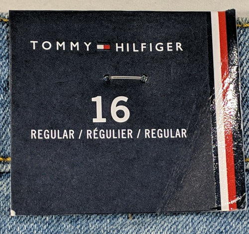TOMMY HILFIGER Boy's Jean Shorts size 16R Med Wash Adj Waist Stretch Fabric NWT - Picture 11 of 20