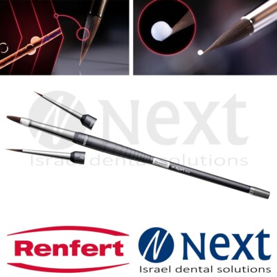 Dental Lab lay:art evo detail up SET Bionic hair brush Renfert Germany 17240400